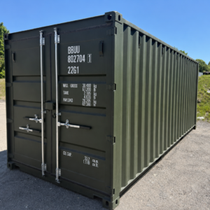 20′ x 8′ x 8.5′ Tall – New Shipping / Storage Container – Wind and Watertight– Green