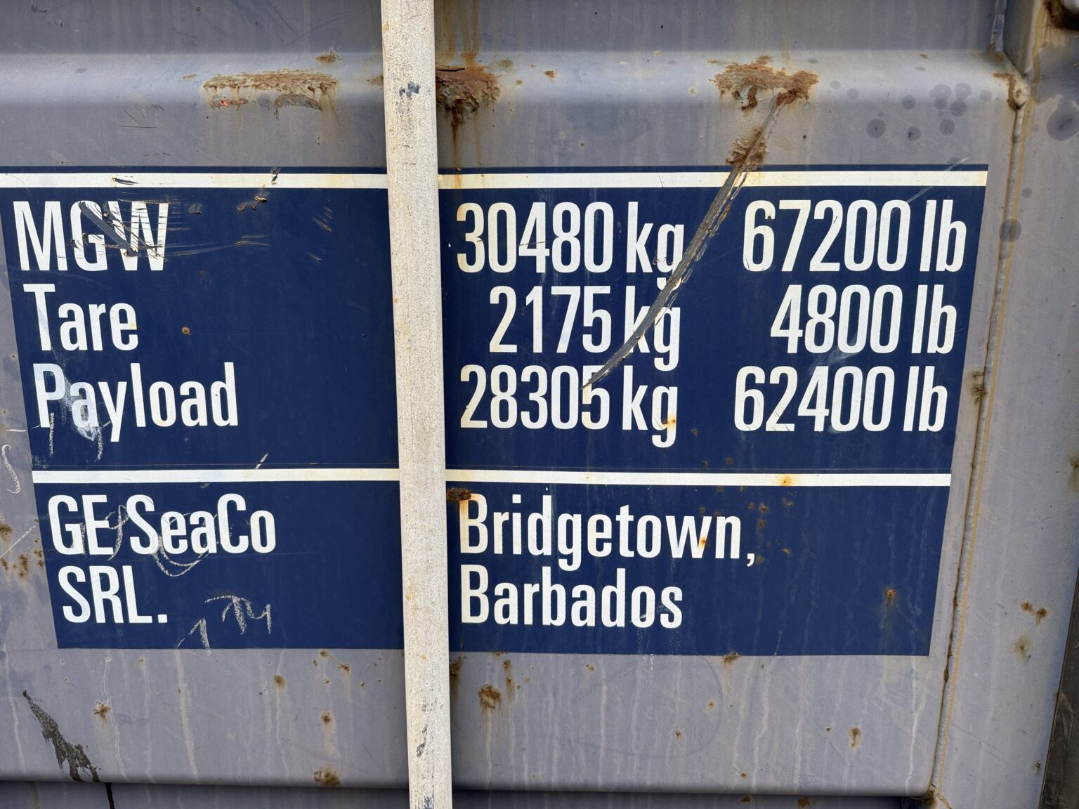 20′ x 8′ x 8.5′ Tall – Used Shipping / Storage Container – Wind & Watertight – BLUE - Image 5