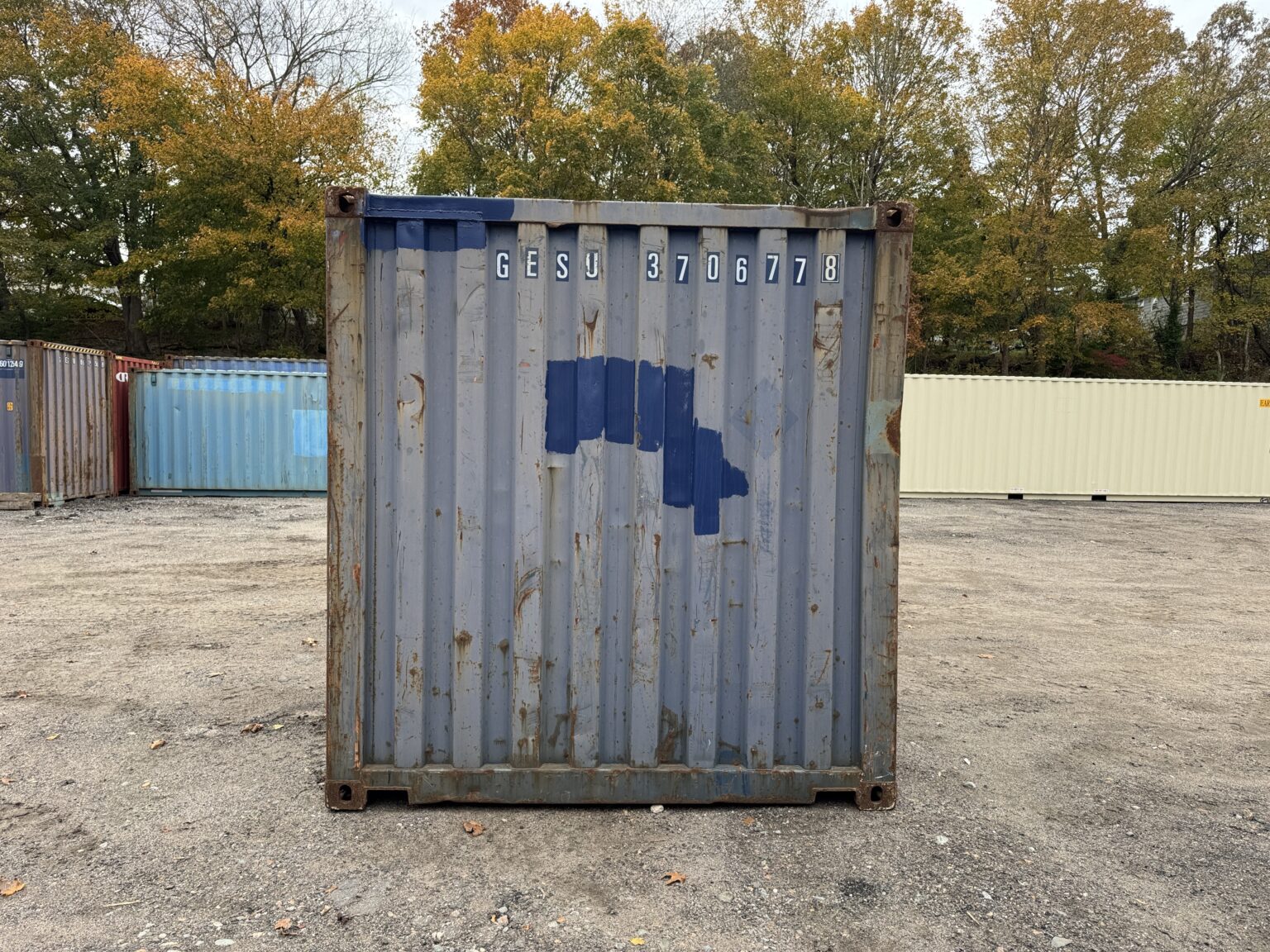 20′ x 8′ x 8.5′ Tall – Used Shipping / Storage Container – Wind & Watertight – BLUE - Image 9